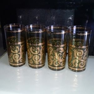 Set / 4 Mid Century Vintage CULVER Highball Glasses